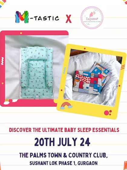 For the littlest ones, we have vendors like Tokabear, The Baby Store, which offers the ultimate essentials for a baby's sleep and comfort.