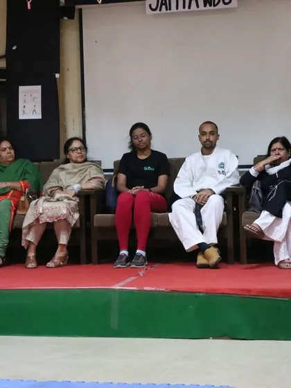 We were honored to be on the panel for the 'Samta' Women Development Cell event at Sri Aurobindo College, alongside esteemed faculty members, to discuss and promote student safety.