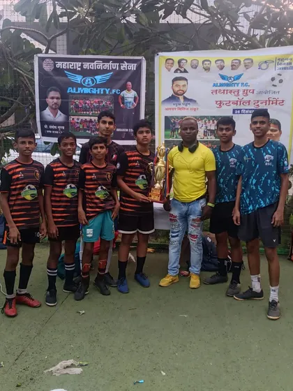 The victorious U15 team after their win at the Almighty FC tournament, showcasing the talent in our older age brackets.