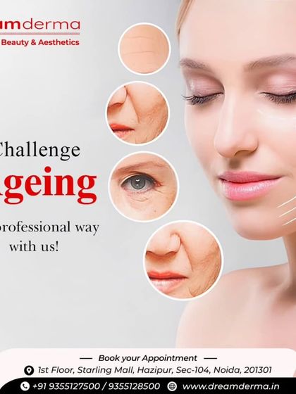 Challenge aging the professional way with me. This graphic shows the common areas where signs of aging appear, all of which I can target with my treatments.