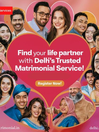 Find your life partner with Delhi's trusted matrimonial service. This collage represents the diverse community of singles I have helped connect.