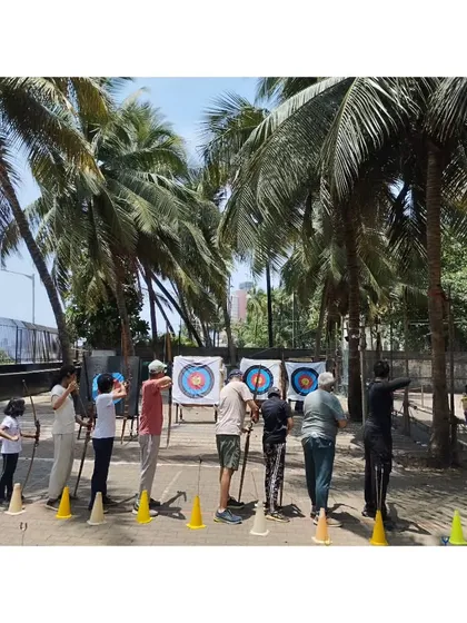 Archery is for everyone, and I mean it. Here's a look at one of our outdoor sessions with students of all ages learning together, from young children to adults.