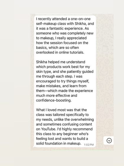 Shikha Agarwal - Personal Self-Makeup Classes Hear From My Students photo 4