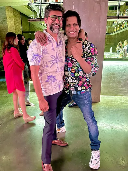 With my brother Parthip from WeddingSutra. I'm so grateful for his support and for curating such an impeccable evening.