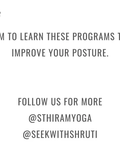I teach specific programs designed to improve your posture and strengthen your spine. If you are in Gurgaon and wish to learn, please feel free to connect with me.