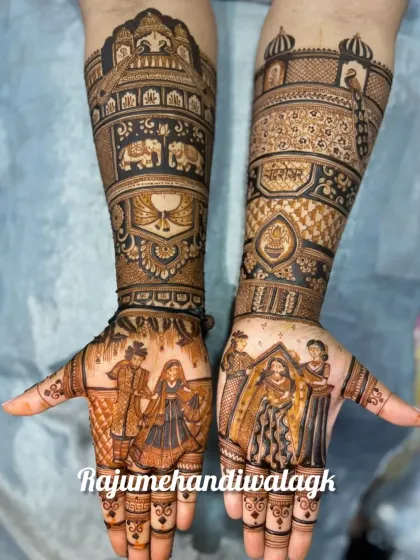Raju Mehendi - Bridal Mehendi Custom Portraits: Your Story on Your Hands photo 34