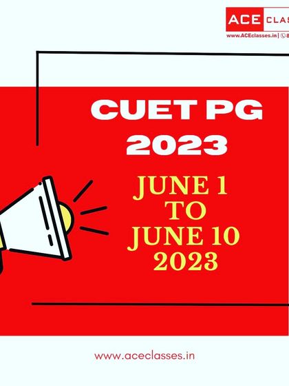 The examination dates for CUET PG 2023 have been announced. Mark your calendars for June 1 to June 10.