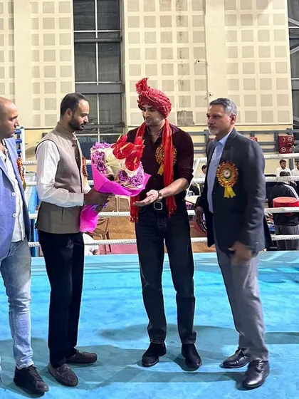 Being honored at the Delhi state boxing championship. It's a privilege to contribute to the sport.