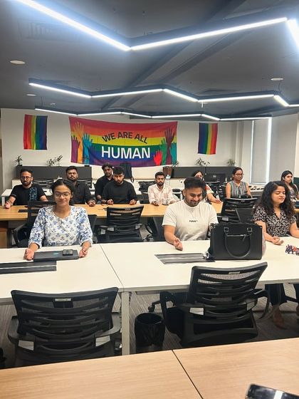 I had the pleasure of guiding a session at Zoo Media Network in Gurgaon on Yoga Day. The creative and enthusiastic energy in this room was incredible. Corporate yoga is a powerful way to build team morale and well-being.