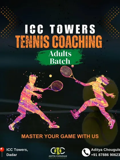 It's never too late to learn. We offer an adults batch for tennis coaching at ICC Towers, Dadar. Master your game with our expert coaches.