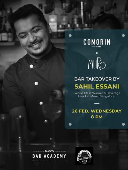 We hosted Sahil Essani from Muro, Bangalore, for a bar takeover featuring his unique menu of expertly crafted cocktails with fresh, bold flavours.