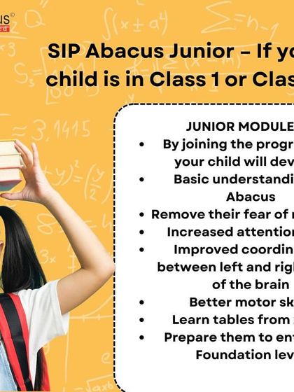 For our youngest learners in Class 1 or 2, we have a special Junior Module. It helps them develop a basic understanding of the abacus and removes any fear of numbers.