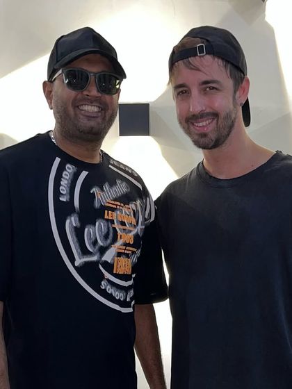 A picture with Sideral. Meeting fellow DJs and producers from around the world is one of the best parts of this job.