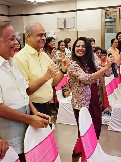 Getting the grandparents to join in the fun. Age is just a number when it comes to celebrating, and I make sure everyone feels included in the masti.
