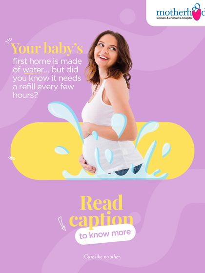 Your baby's first home is the amniotic fluid, which needs to be replenished every few hours. Staying hydrated by drinking 8-12 glasses of water a day is essential for your baby's development and a healthy pregnancy.