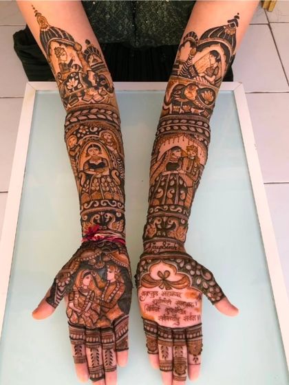 Kanha Mehandi - Bridal Mehndi Custom Storytelling & Portrait Mehndi photo 40