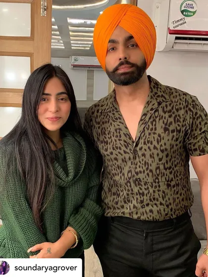 Working with Ammy Virk was a milestone moment for me. This picture was taken on the second day of our shoot, and it truly felt like a dream come true. His kindness and dedication are so inspiring, and being able to contribute to his project was an honor. Waheguru ji Mehar kara.