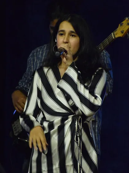 A shot from a performance where I wore my "zebra" dress, which later made an appearance at my convocation. Music and life are always intertwined.
