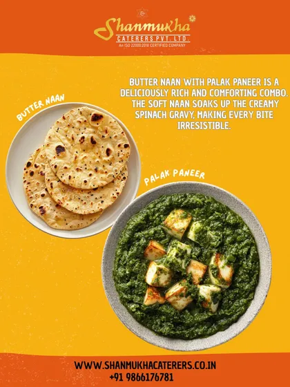 A classic North Indian favorite, our Palak Paneer features soft cottage cheese cubes in a creamy, flavorful spinach gravy, perfectly paired with a soft Butter Naan.