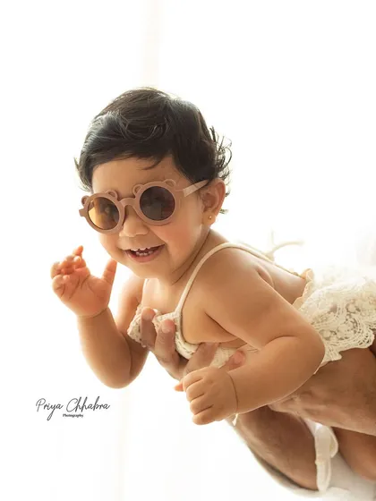 "Hey, are you having a happy Monday?" This playful shot captures the pure joy and fun we have during our studio sessions.