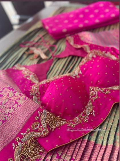 A close-up of the tassel and embroidery detail.