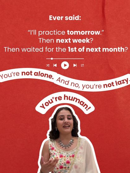 Ever said "I'll practice tomorrow," then next week? You're not lazy, you're human. Our 30-day challenge is designed to help you restart without guilt.