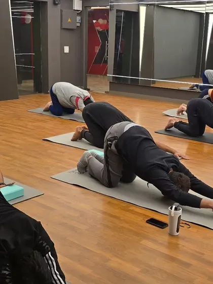 My dedicated yogis in our last class of the year. I am so grateful for their commitment and the beautiful energy they bring to every session.