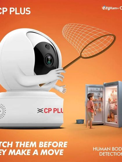 The Human Body Detection feature on our CP Plus EzyKam cameras is smart enough to know the difference between a person and other motion. This helps you get relevant alerts, like when your child is heading for the cookie jar.