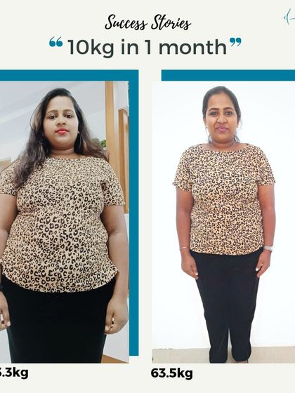 Ten kilograms gone in just one month. Mary Joyce's transformation from 73.3 kg to 63.5 kg also included a fat percentage drop from 47% to 44%.