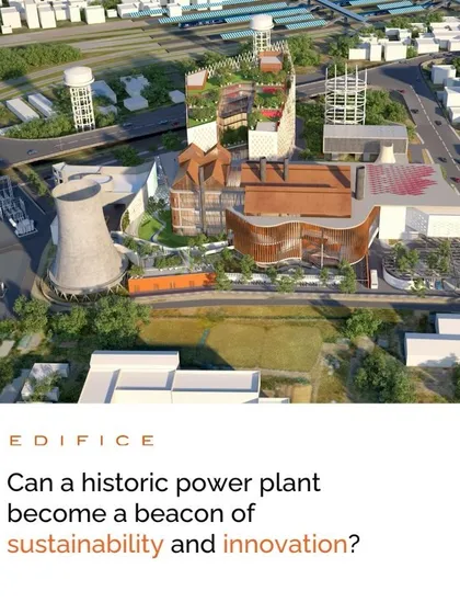 A concept render for the Patna Power Museum, which transforms a historic power plant into a cultural hub. This image captures our innovative approach to adaptive reuse, blending industrial heritage with forward-thinking sustainable design.