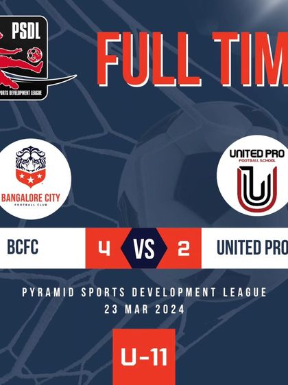 The U11 team with a 4-2 win in their Week 7 PSDL match.