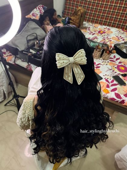 Shruthi - Bridal & Event Hairstyling Modern Styles for Sangeet & Receptions photo 31