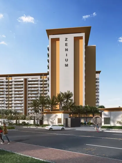 This is a render of Gulnaar Zenium, an upcoming high-rise housing project. My goal was to balance the built form with open, green spaces, creating a modern community that prioritizes comfort and clarity.