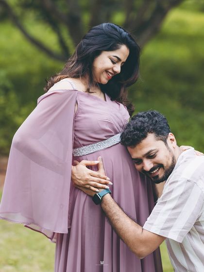 The joy and laughter that comes with expecting. I love capturing these unposed, happy moments that show the real personality of the couple.