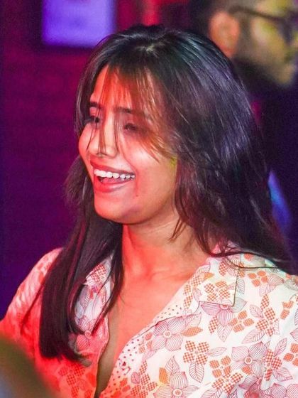 A happy guest enjoying the music. The smiles in the crowd are my biggest reward.