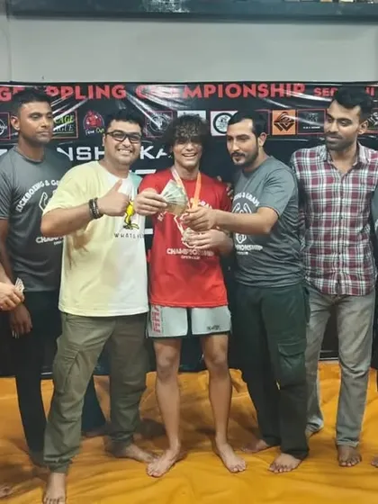 Our fighters proudly displaying their medals and cash prizes after the MFC Series 2.