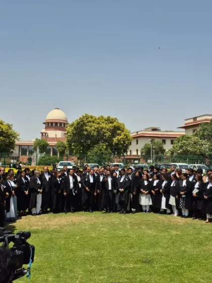 Participating in a protest at the Supreme Court. The legal community must stand in solidarity against terrorism and injustice.