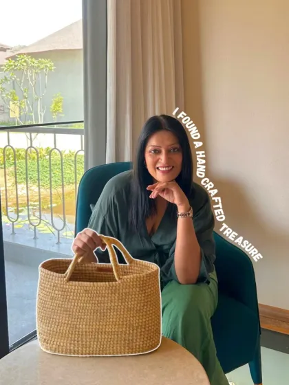 A handcrafted treasure that tells a story of tradition and empowerment. Supporting artisan-made products is a core part of my styling philosophy.