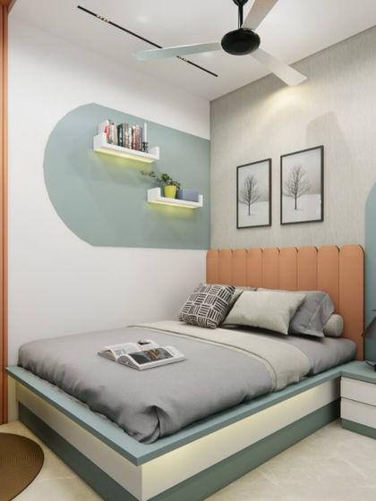 This is the 3D render we created for the kids' room. As you can see by comparing it to the final photos, we deliver exactly what we promise.