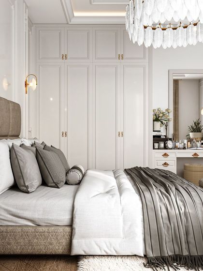 Houzlook - Full Home Interior Design & Turnkey Execution Serene & Stylish Bedrooms photo 15