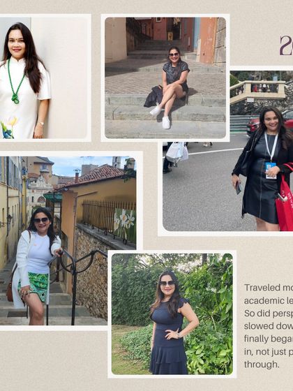 By April 2023, I had traveled more and gained new academic learnings. My perspective shifted as I slowed down and began tuning into my body's needs instead of just pushing through.