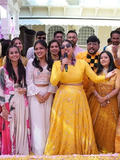 A happy group photo with the bride's squad. I become a part of the family for the day, celebrating and creating memories alongside them.