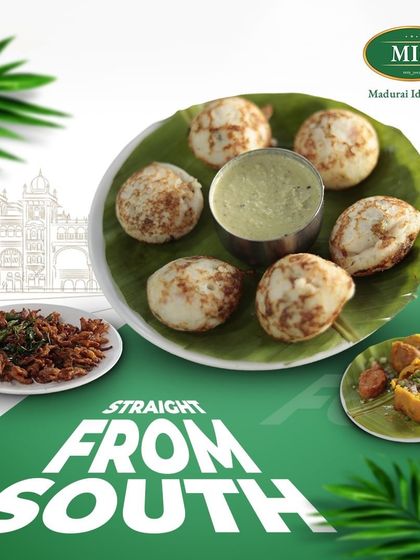 Straight from the South, a look at some of our most authentic dishes like Paniyaram and Kothu Parotta.