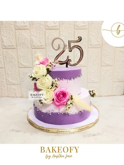 This client review made my day. This 3kg, two-tier chocolate mousse cake was for a 25th anniversary. They said it was worth every penny, and that's the best feedback I could ask for.