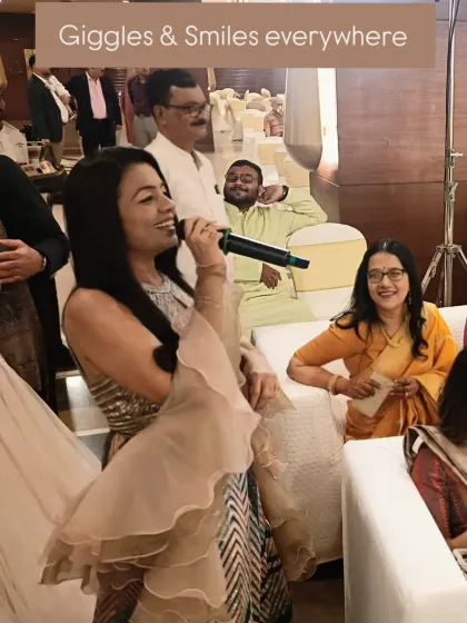 Giggles and smiles everywhere. As a host, I love interacting with the guests and creating moments of spontaneous laughter and connection during the event.