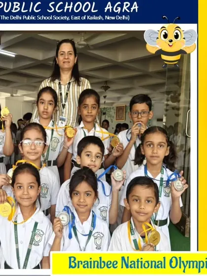 More winners from the Drawing and Colouring competition (Group 1) at DPS Agra, showcasing their creative talents.