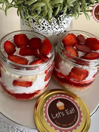 My Strawberry Shortcake Jars are a portable and delicious treat. They feature layers of vanilla cake, whipped cream, and fresh strawberries, all packed into a convenient jar.