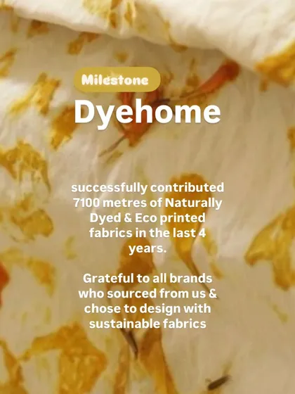 I am proud to have supplied over 7,100 meters of naturally dyed and eco-printed fabrics to sustainable brands over the last four years. This is a testament to my commitment to quality and my passion for creating beautiful, eco-conscious textiles for my B2B partners.