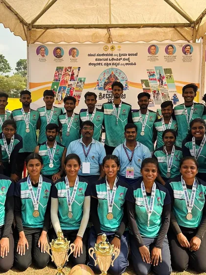 Proof of the grind. Our Bengaluru urban boys and girls teams proudly showing their silver medals after competing in the Netball State Games 2025. We train to compete and win.