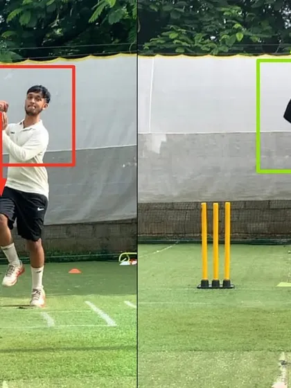 The load-up is where power generation begins. We worked on creating a strong and high load-up position to give the bowler more time and energy to put into the ball.